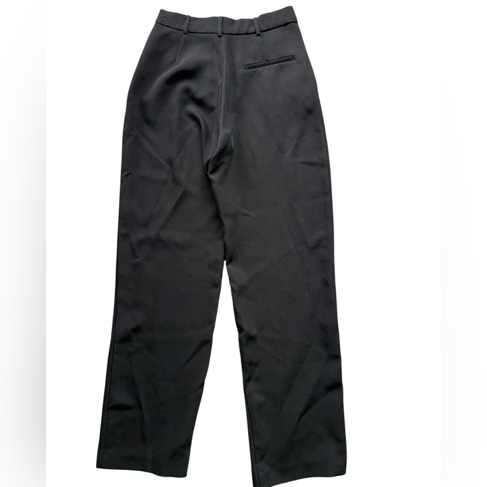 Lulus Black High-Waisted Wide-Leg Trouser Pants Small - Picture 3 of 7